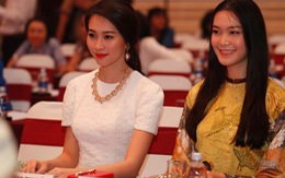 ​Thu Thảo – Thùy Dung rạng ngời tại họp báo Hoa hậu Việt Nam