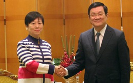 ​Chủ tịch nước Trương Tấn Sang tiếp các nhân sĩ Trung Quốc