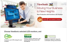 ViewSonic tăng thêm 1 năm bảo hành cho màn hình LED