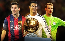 Ronaldo, Messi và Neuer tranh Quả bóng vàng FIFA 2014