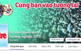 ​Tương tác với Tư vấn tuyển sinh - hướng nghiệp trên Facebook