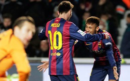 Messi và Neymar tỏa sáng, Barca đại thắng Elche