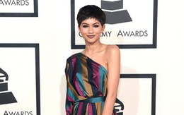 Đầm một vai đuôi cá tỏa sáng thảm đỏ Grammy 2015