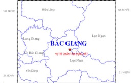 ​Động đất 2,9 độ richter tại Bắc Giang