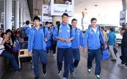 Đội Olympic Uzbekistan đặt chân đến TP.HCM
