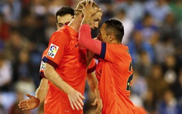 Mathieu giúp Barcelona chật vật hạ Celta Vigo