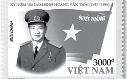 Bộ tem kỷ niệm 100 năm ngày sinh đại tướng Hoàng Văn Thái