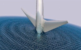Máy bay MH370 đâm xuống nước theo chiều thẳng đứng?