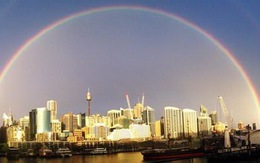 Cầu vồng đôi tuyệt đẹp ở Sydney gây "bão" mạng
