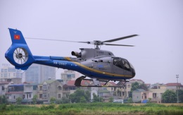 Bay bằng trực thăng EC 130 T2 đầu tiên tại miền Bắc