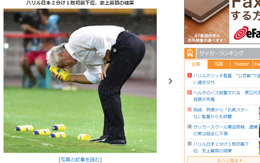 Truyền thông Nhật giận dữ với thành tích của đội nhà