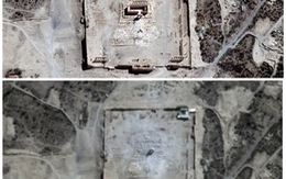 Ảnh vệ tinh cho thấy đền cổ ở Syria đã bị IS phá hủy