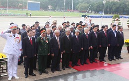 Lãnh đạo Đảng, Nhà nước viếng Chủ tịch Hồ Chí Minh và các liệt sĩ