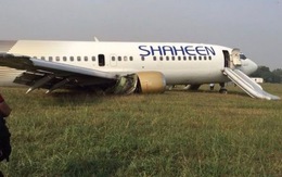 Máy bay Pakistan lao khỏi đường băng, 10 người bị thương