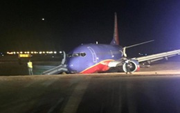 Máy bay Boeing 737 trượt khỏi đường băng, 8 người bị thương