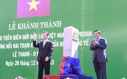 Việt Nam - Campuchia khánh thành cột mốc biên giới số 30