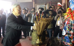 Tổng bí thư dâng hương cố thủ tướng Phạm Văn Đồng