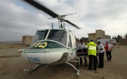 Trực thăng cứu thương Iran rơi, 10 người thiêt mạng