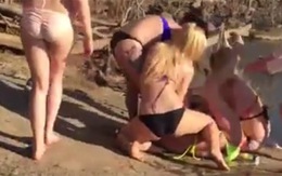 Clip cô gái bị bạo hành ở bãi biển Mỹ, 30 người làm ngơ