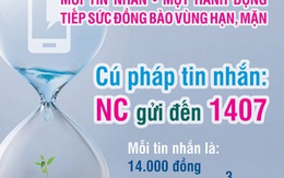 Kêu gọi hỗ trợ 48,5 triệu USD khắc phục  hậu quả hạn, mặn