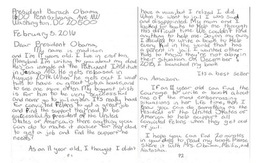 Cô bé Mỹ có cha ở tù gửi thư đến Tổng thống Obama