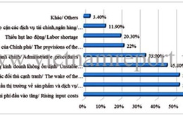 Rào cản lớn nhất của doanh nghiệp VN là giá đầu vào tăng