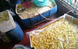 Quảng Nam  tiêu hủy 400kg măng chua chứa chất cấm vàng ô