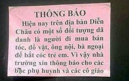 Không có chuyện HS mầm non ở Nghệ An bị bắt cóc