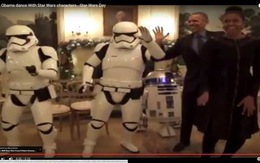 Clip vợ chồng Obama nhảy cùng các nhân vật trong Star Wars