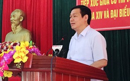 Phó thủ tướng Vương Đình Huệ tiếp xúc cử tri Hà Tĩnh