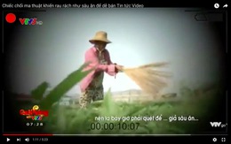 Phóng viên VTV "xin thông cảm" về phóng sự dùng chổi quét rau