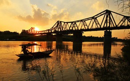 Làm cầu đường sắt vượt sông Hồng dạng dầm kết hợp vòm thép