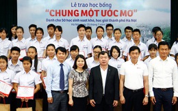 Trao 50 học bổng "Chung một ước mơ" tại Hà Nội