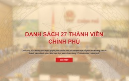 ​Các thành viên Chính phủ được phê chuẩn với số phiếu cao