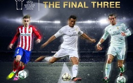 Ronaldo, Bale và Griezmann tranh giải Cầu thủ xuất sắc nhất năm