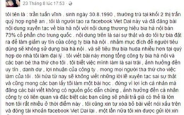 ​Phạt 12,5 triệu đồng vì “nói xấu” hãng bia trên Facebook