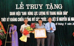 Truy tặng danh hiệu cho liệt sĩ Nguyễn Bá Ngọc