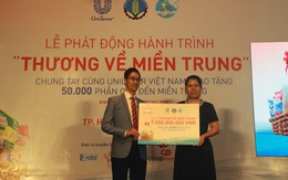 “Thương về miền Trung” hoàn thành trao 50.000 phần quà