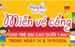 Đầm Sen miễn vé cổng cho trẻ em nhân dịp Trung Thu