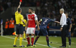 Arsenal cầm chân PSG trong trận cầu hai thẻ đỏ