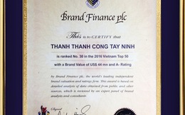 ​Top 50 thương hiệu giá trị nhất Việt Nam 2016
