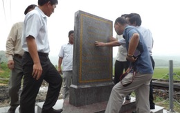 Phục dựng mốc bia ghi dấu tích đường sắt Việt Nam