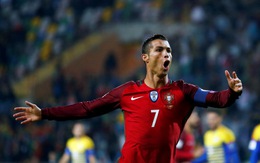 Ronaldo ghi bốn bàn, Bồ Đào Nha thắng đậm Andorra
