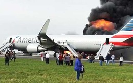 Máy bay American Airlines bốc cháy, 20 hành khách bị thương