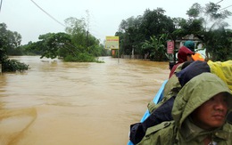 ​Hồ Kẻ Gỗ xả tràn, nhiều khu dân cư ngập lụt