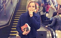 'Nàng tiên sách' Emma Watson giấu tặng sách ở tàu điện
