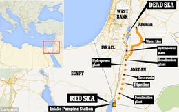 ​Jordan đào kênh nối Biển Đỏ với Biển Chết