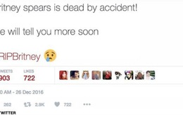Twitter của Sony Music: "Britney Spears chết vì tai nạn"