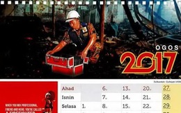 Lính cứu hỏa Malaysia in lịch tết gây sốt