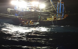 Cứu 6 ngư dân Quảng Nam gặp nạn trên biển Hoàng Sa